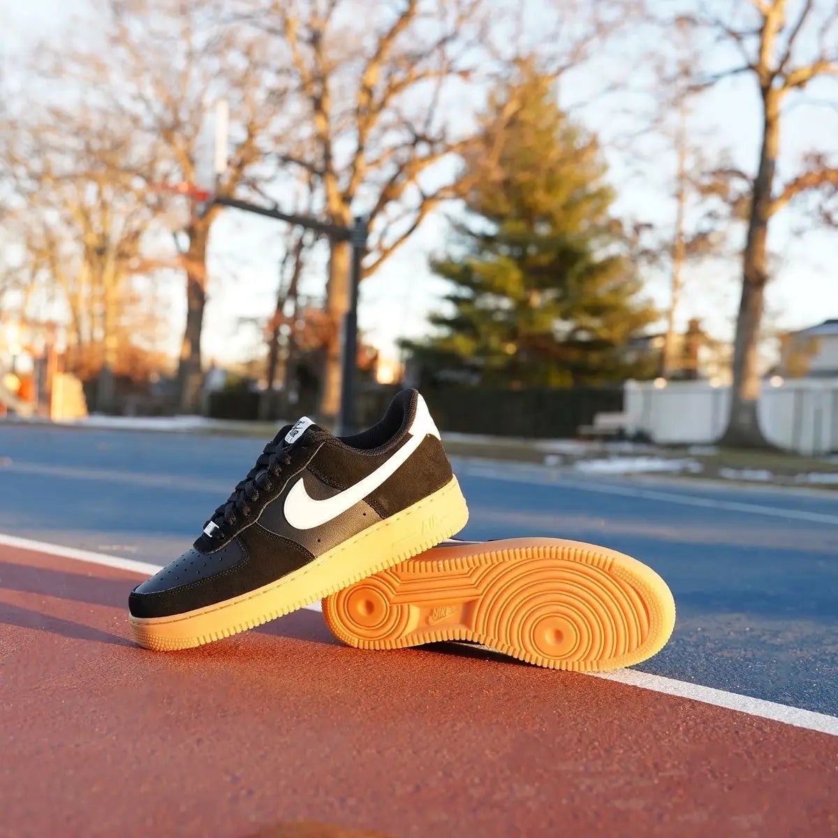 Nike_Airforce 1 07 LV 8 Black Gum Sneakers