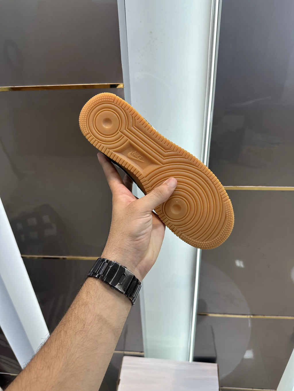 Nike_Airforce 1 07 LV 8 Black Gum Sneakers