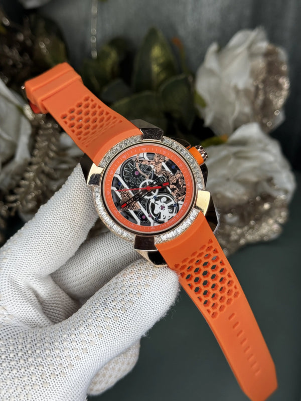 Jacob&Co. Copper Orange Diamond Premium Watch