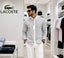 Lacost e Brown Embroidery Logo Premium Oxford Shirt