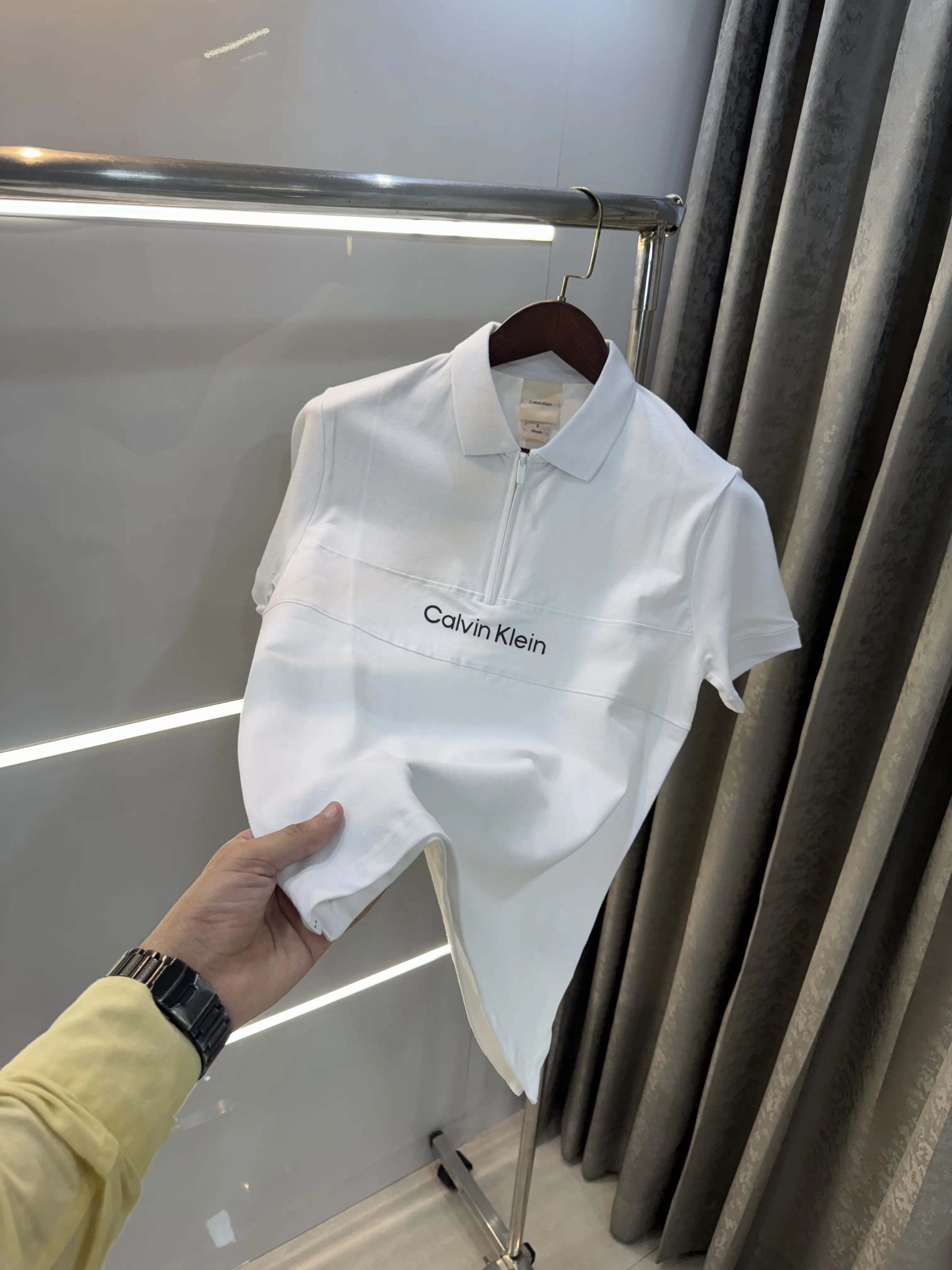 Calvin  Klein White Premium Polo T-Shirt Main image