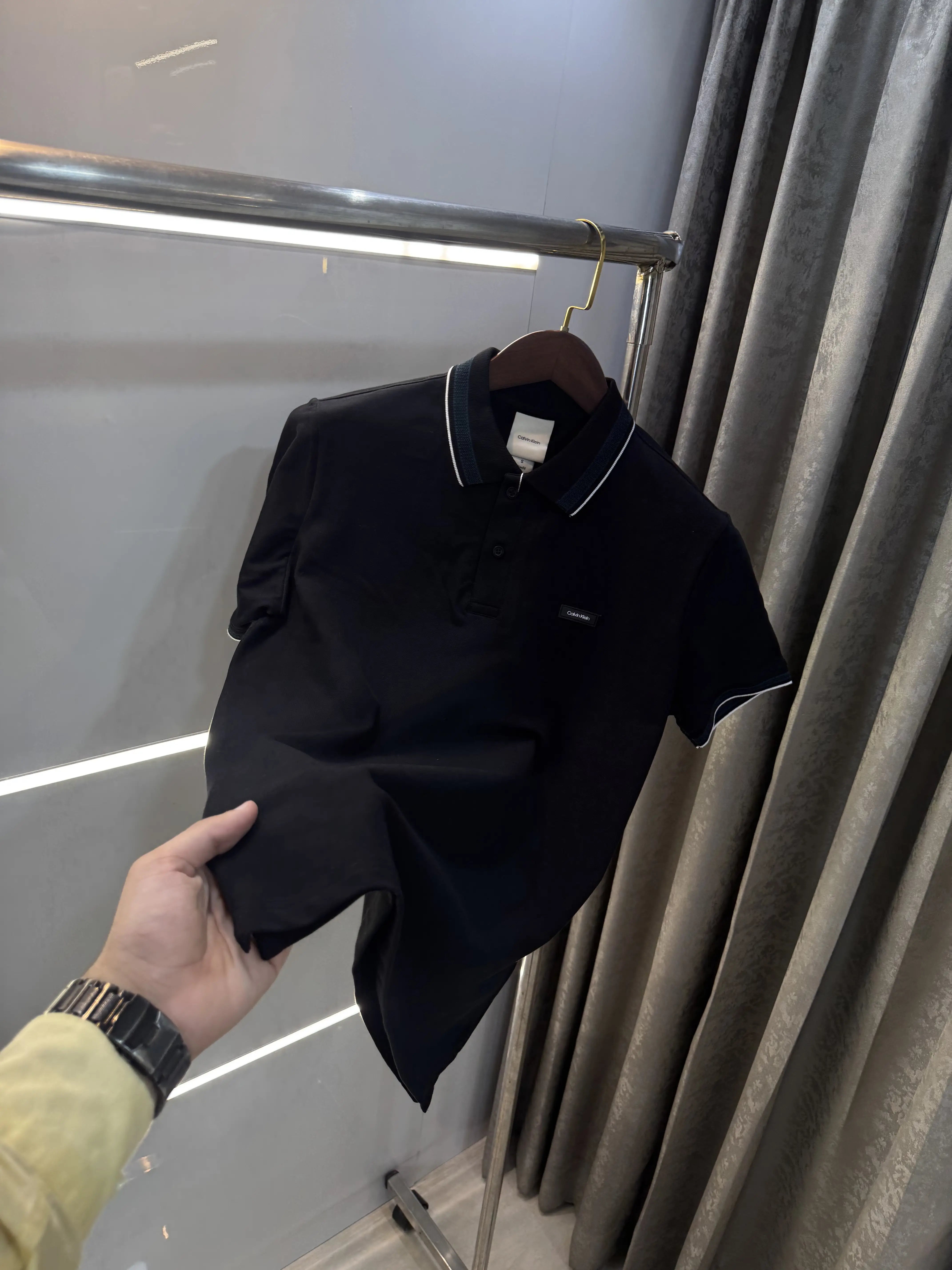 Calvin  Klein Black Premium Polo T-Shirt Main image