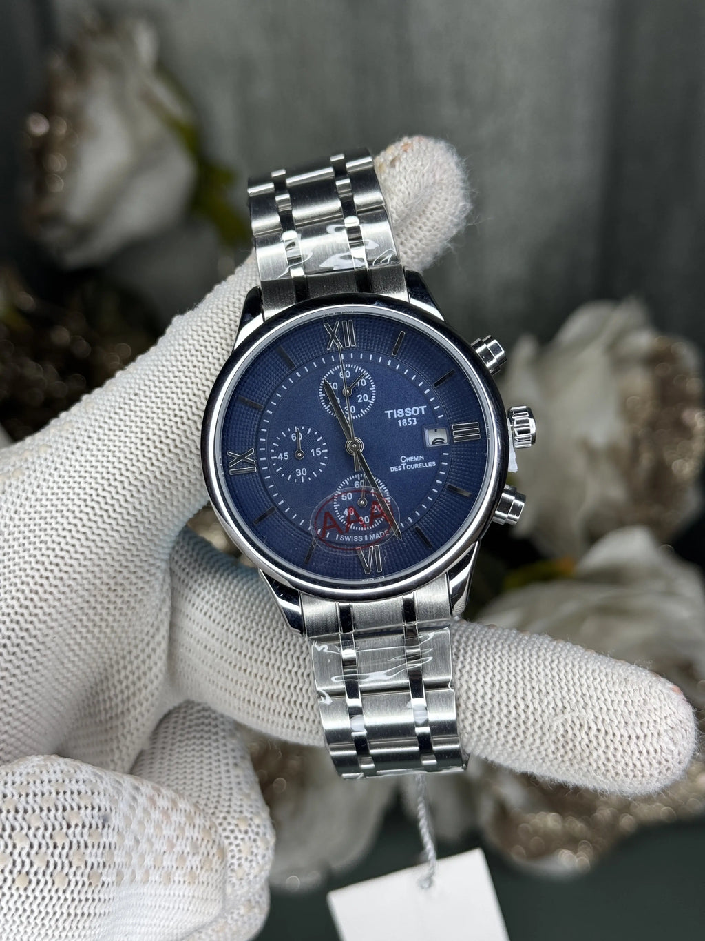 Tisso t Chemin Des Tourelles Blue Premium Chronograph Watch