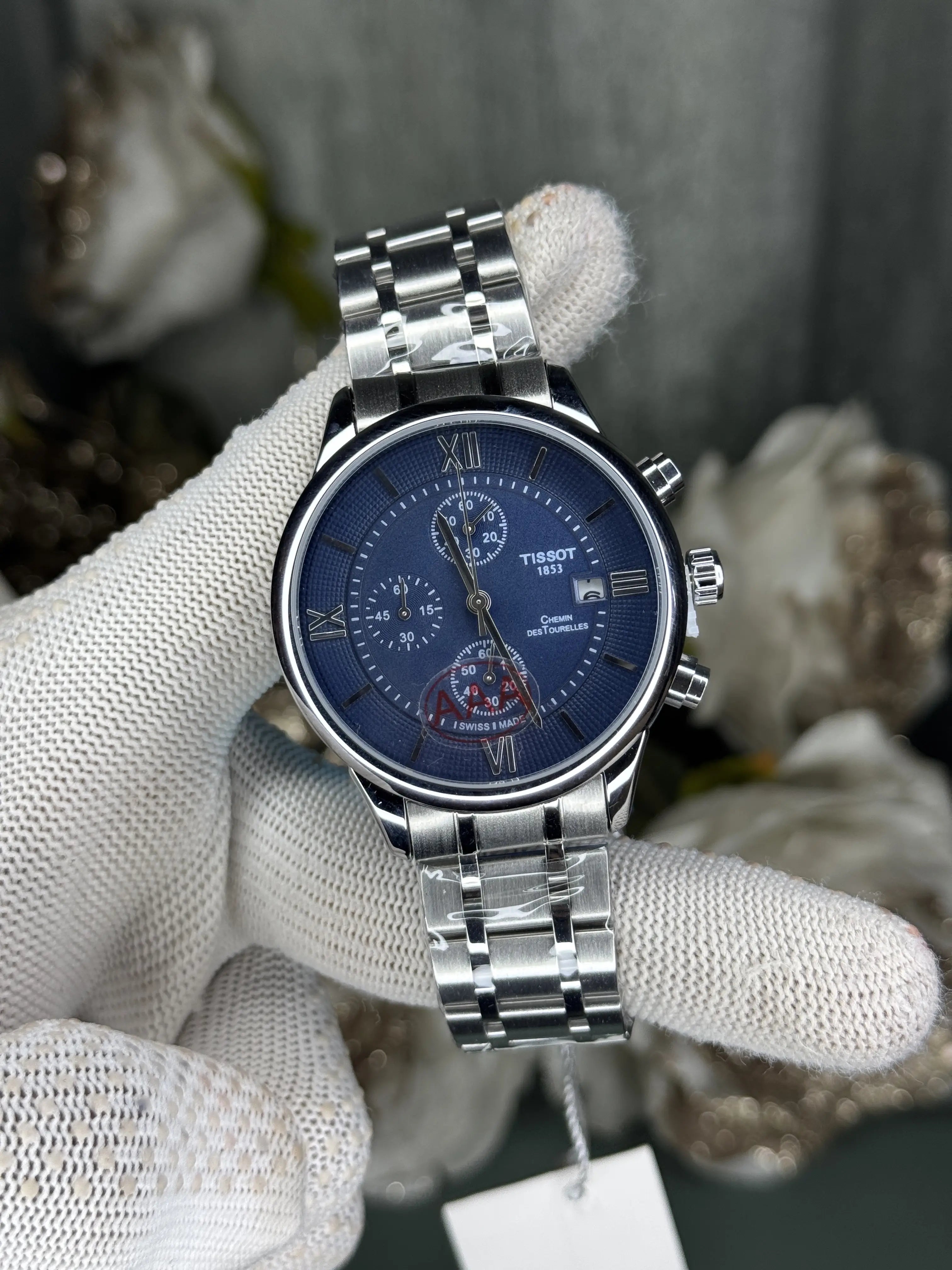 Tisso t Chemin Des Tourelles Blue Premium Chronograph Watch Main image
