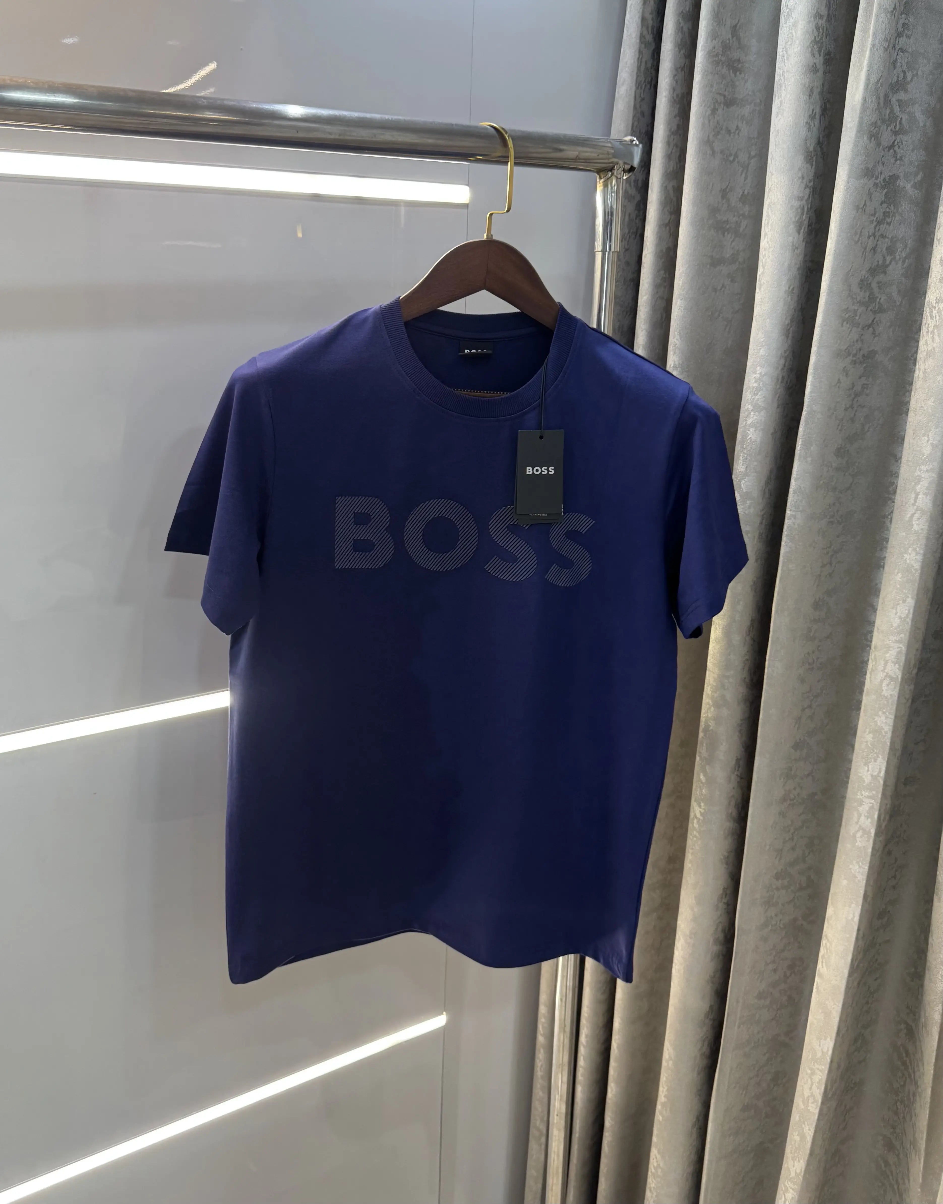 Hugo Bos s Blue Embroidery Logo Premium T-Shirt Secondary image