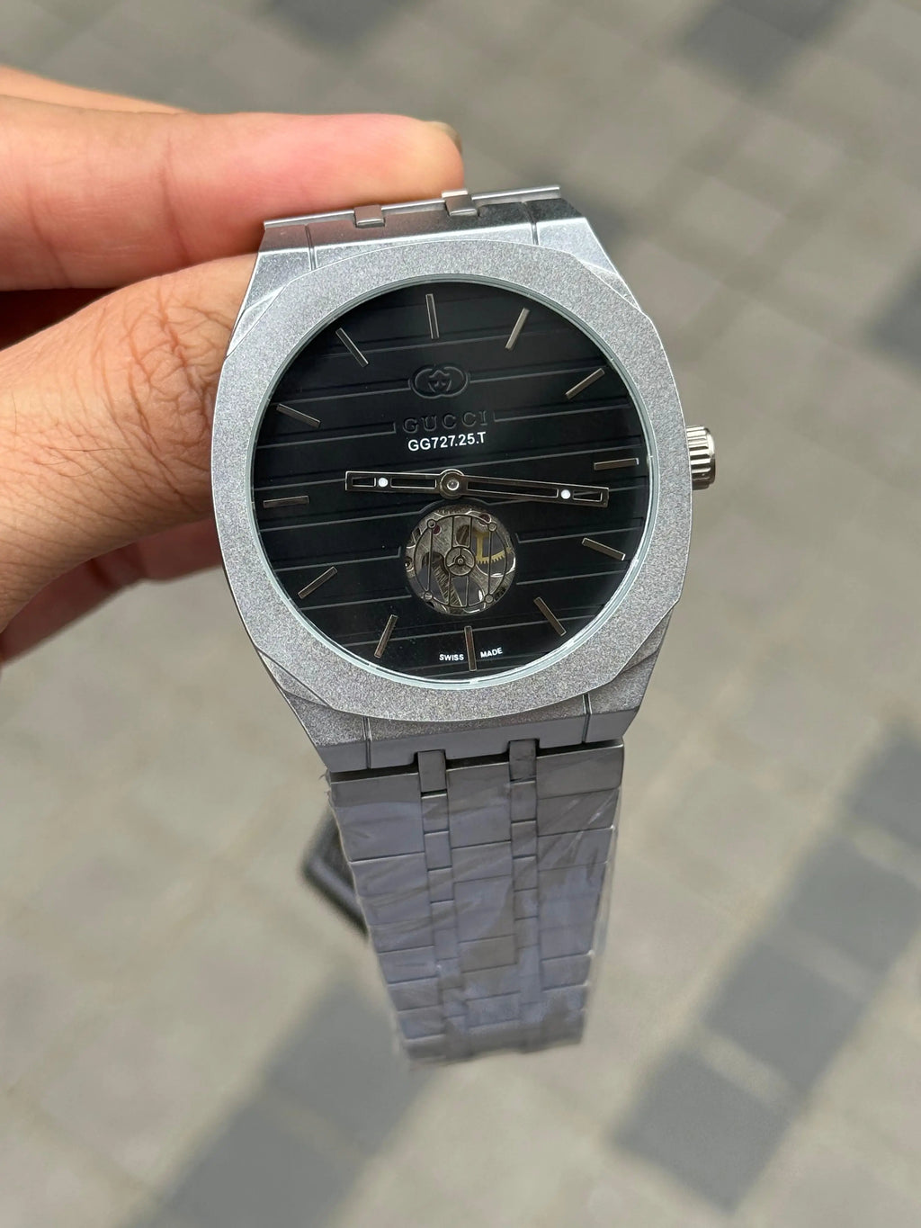 Gucci Tourbillon Automatic Silver Black