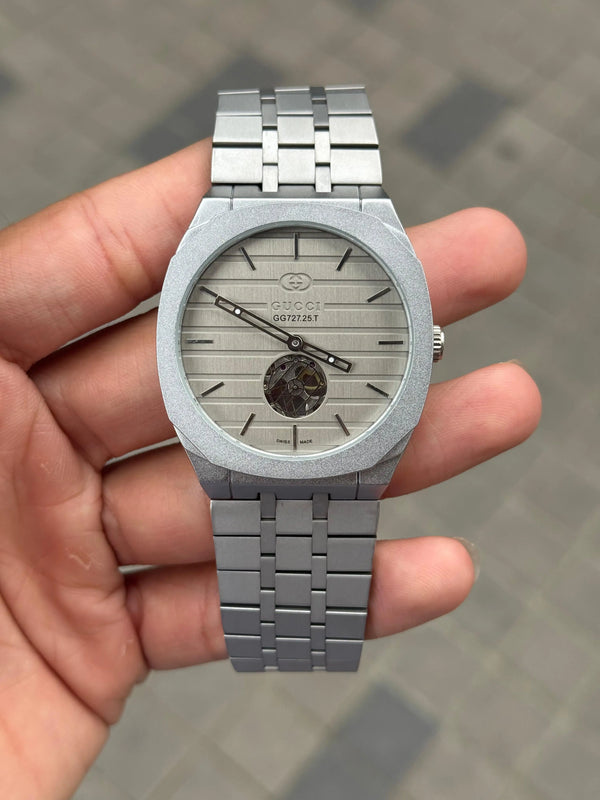 Gucci Tourbillon Automatic Silver Grey
