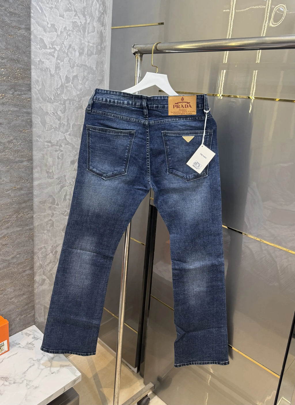 Prad a Milano Dark Blue Shade Imported Denim