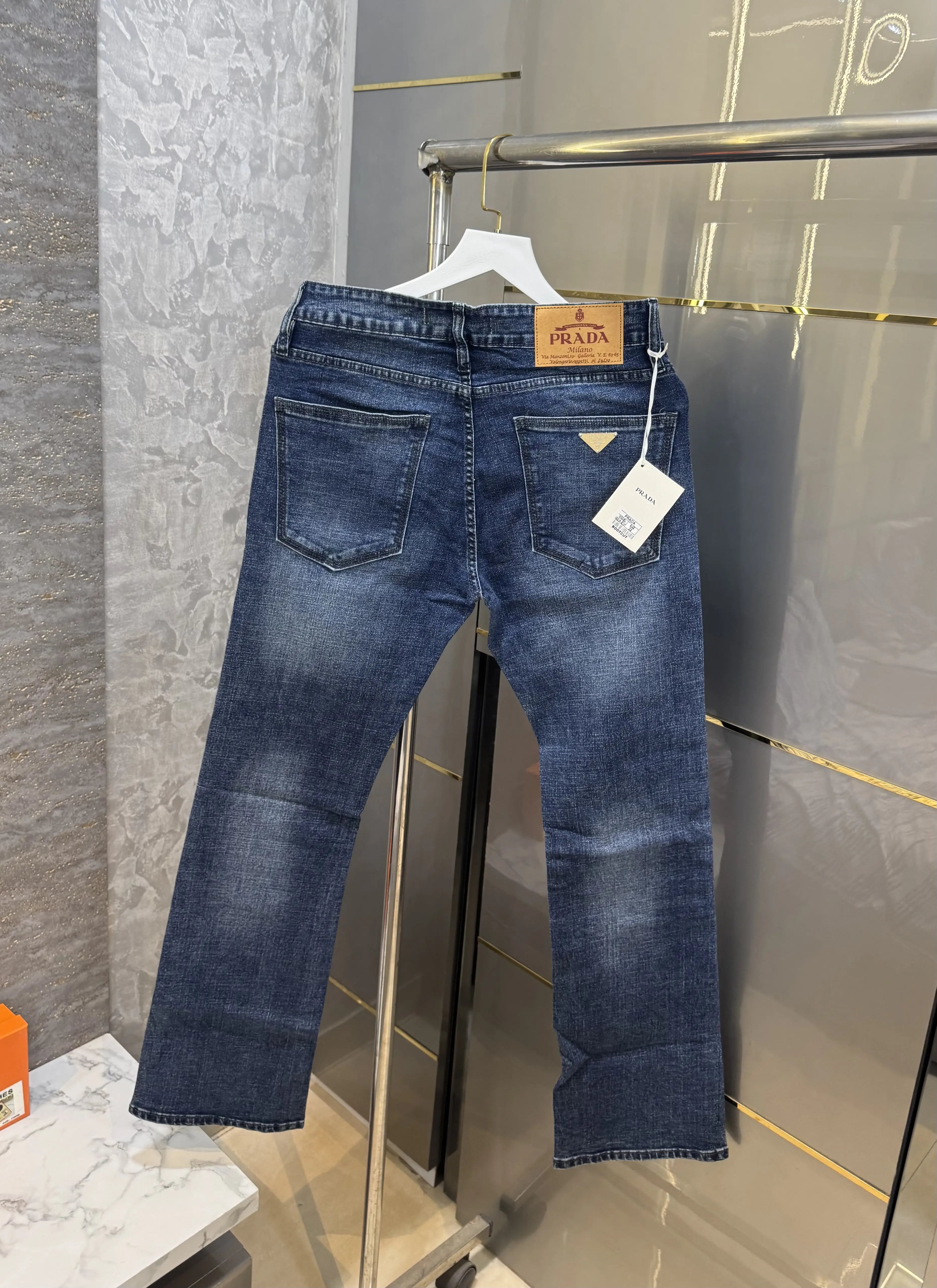 Prad a Milano Dark Blue Shade Imported Denim