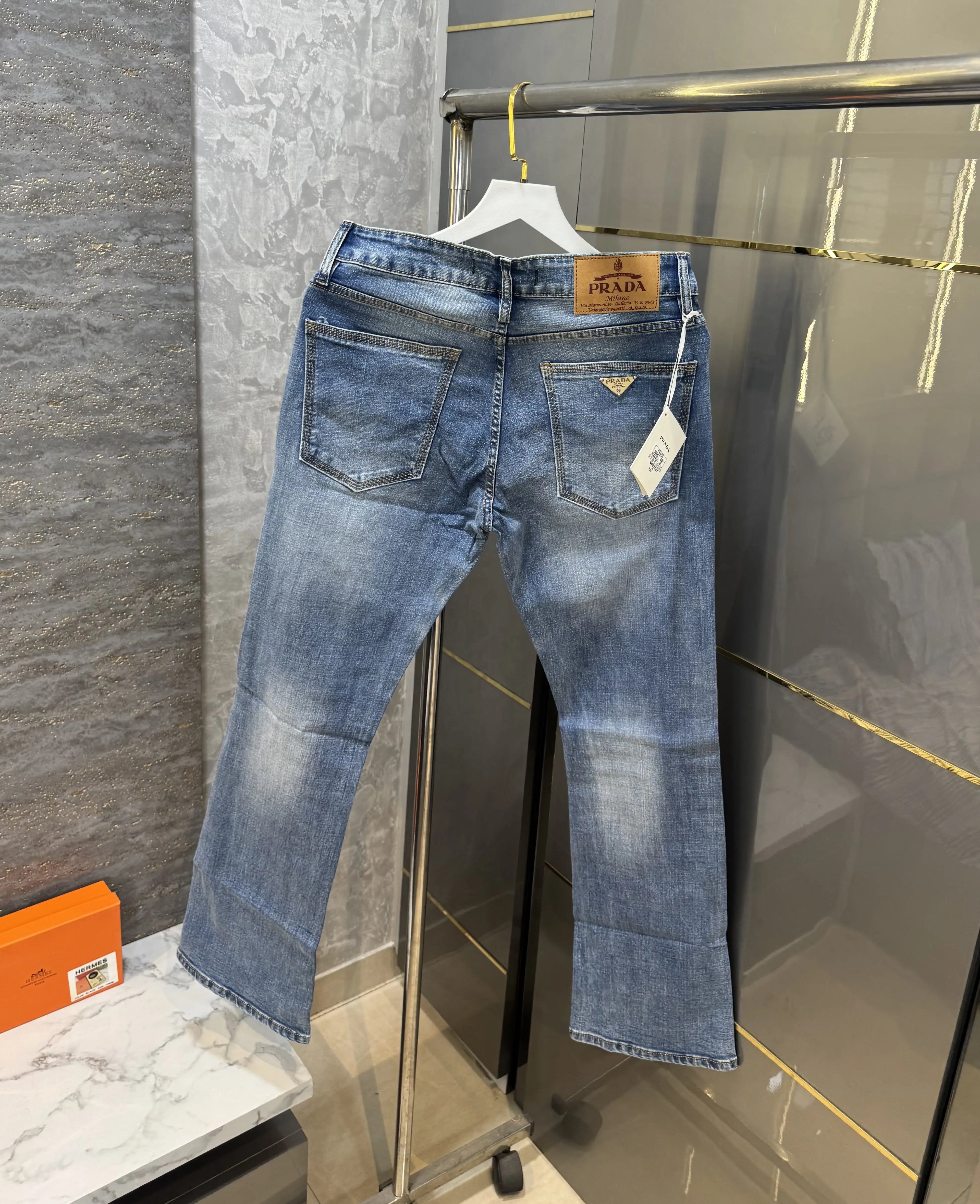 Prad a Milano Sky Blue Shade Imported Denim