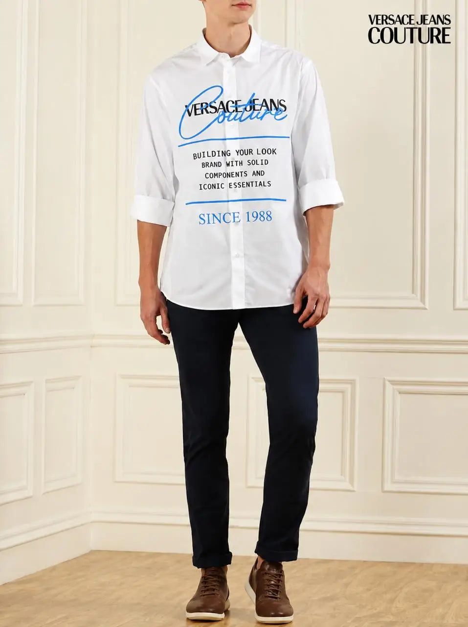 Versac_e Couture Printed EXclusive Partywear Shirt (DN 619)