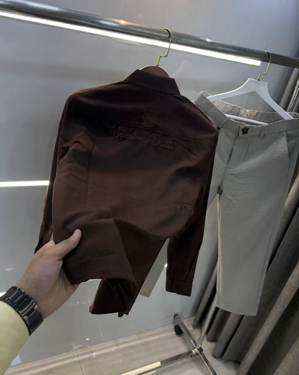 Massimo Dutti Brown Grey Italian Imported Combo