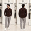 Massimo Dutti Brown Grey Italian Imported Combo