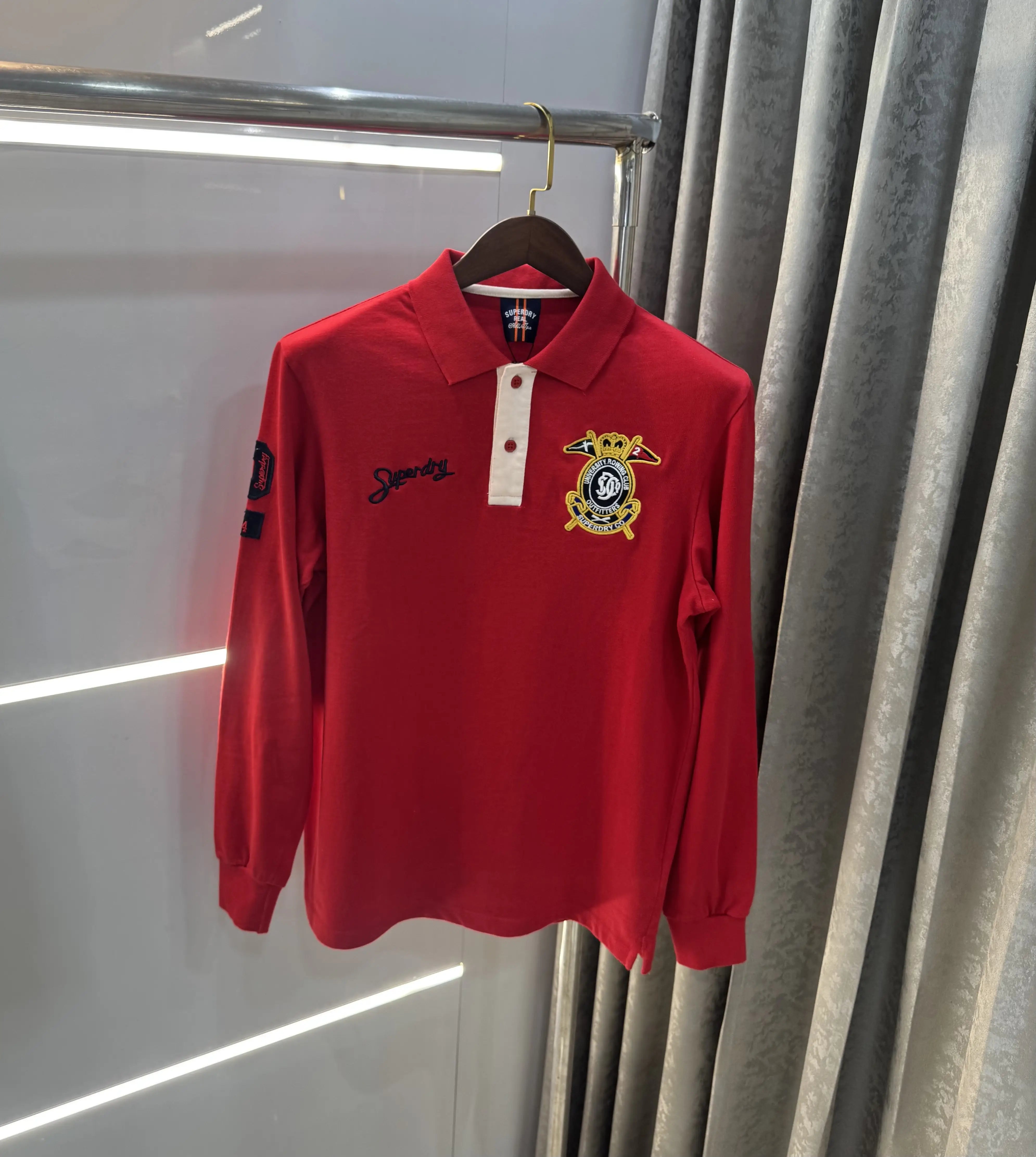 Superdr y Red Logo Work Premium Full Sleeve Polo T-Shirt Secondary image