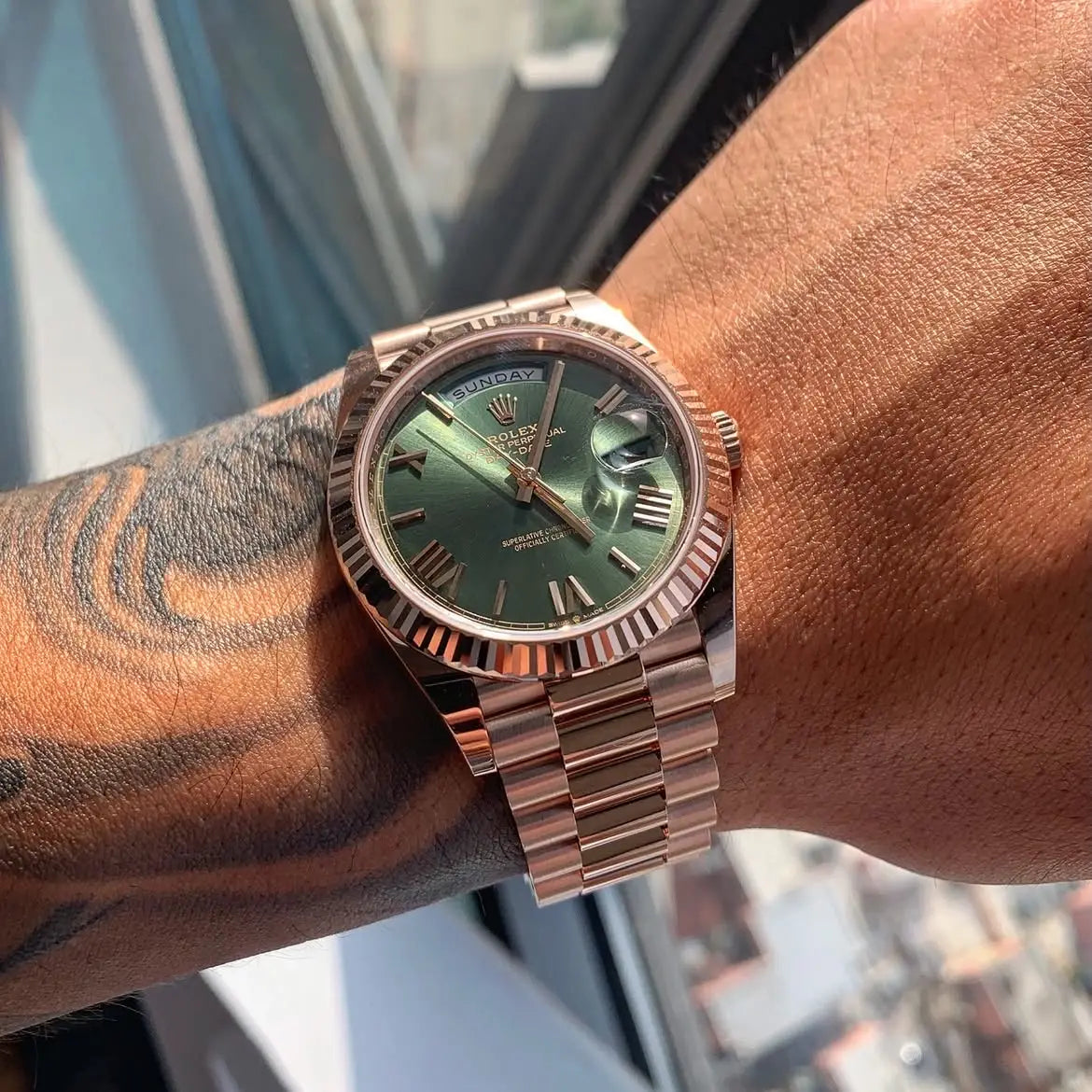 Rolex Day Date heavy quality shift movement