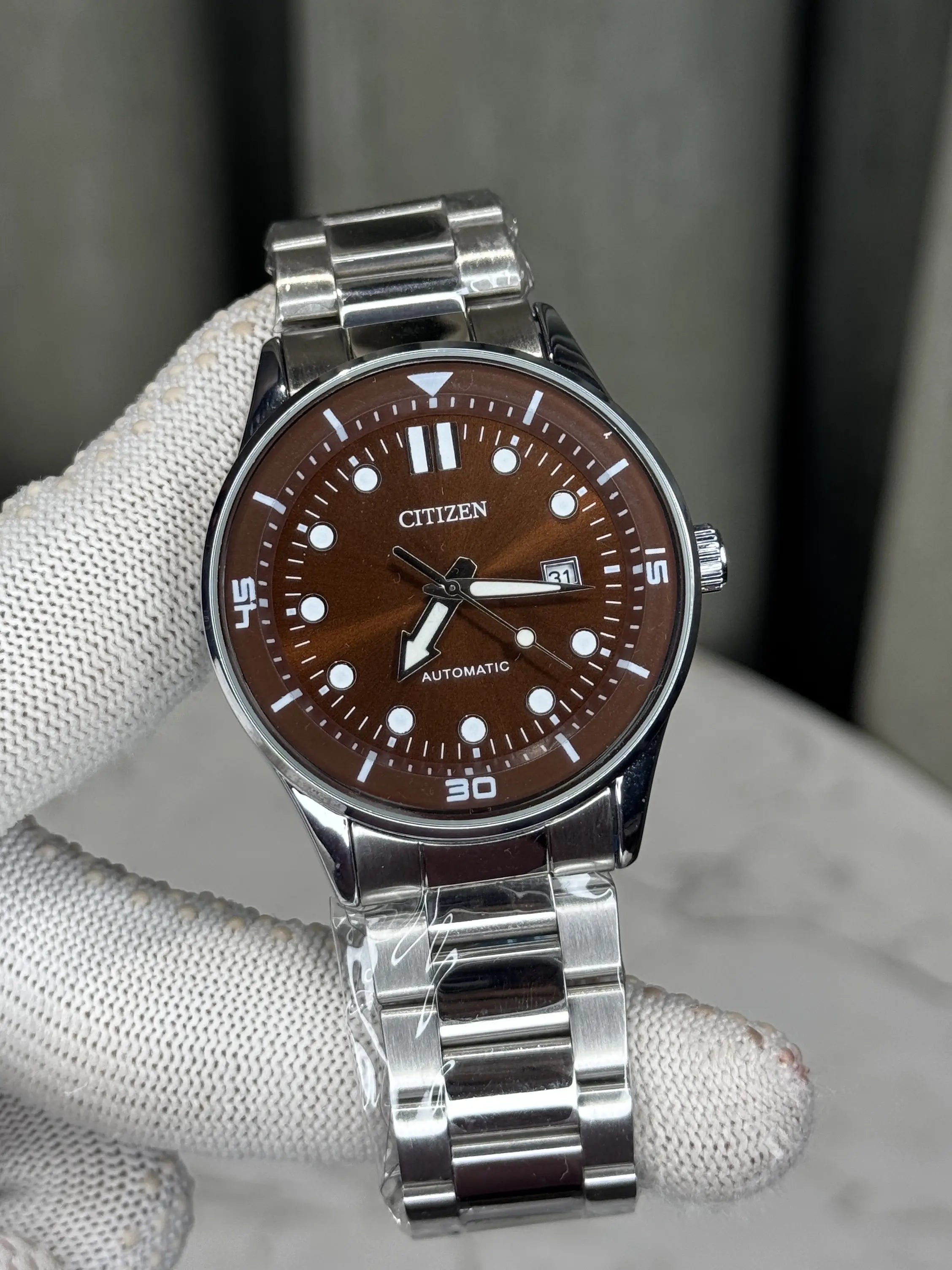 Citizen NJ0191 Silver Brown Premium Quartz Watch Main image