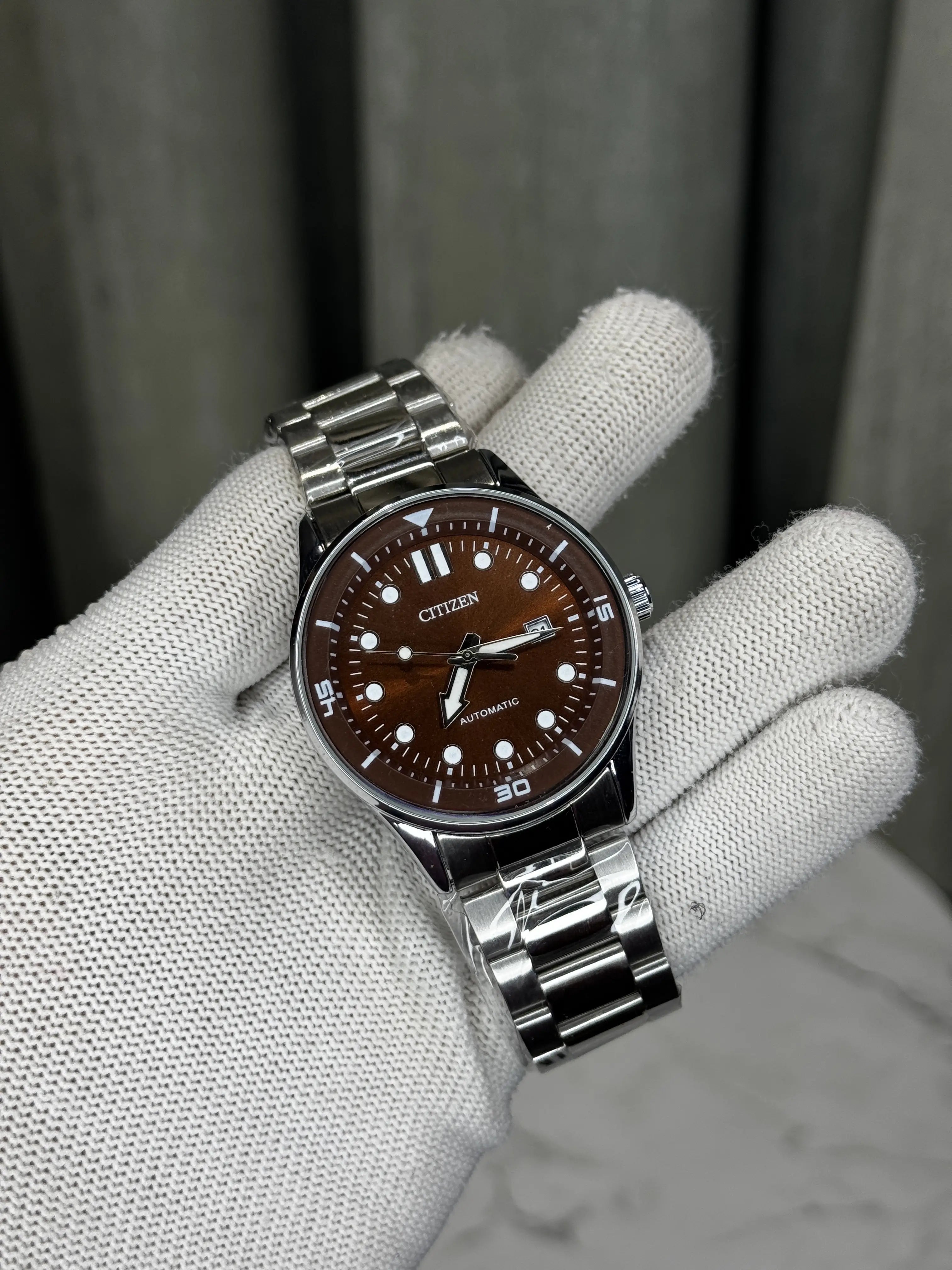 Citizen NJ0191 Silver Brown Premium Quartz Watch