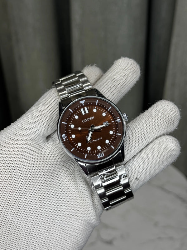 Citizen NJ0191 Silver Brown Premium Quartz Watch