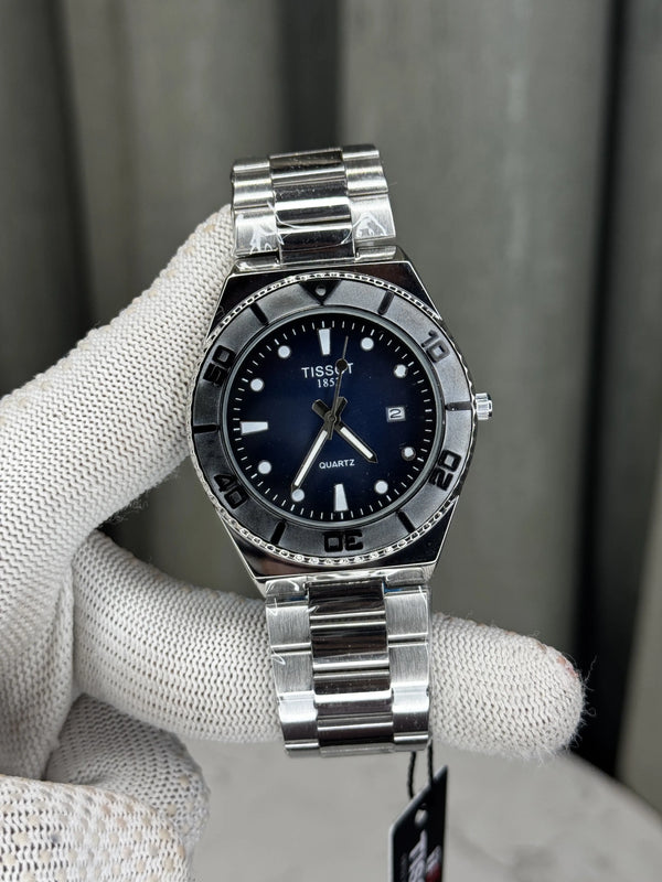 Tisso t Silver Blue Seastar Premium Watch