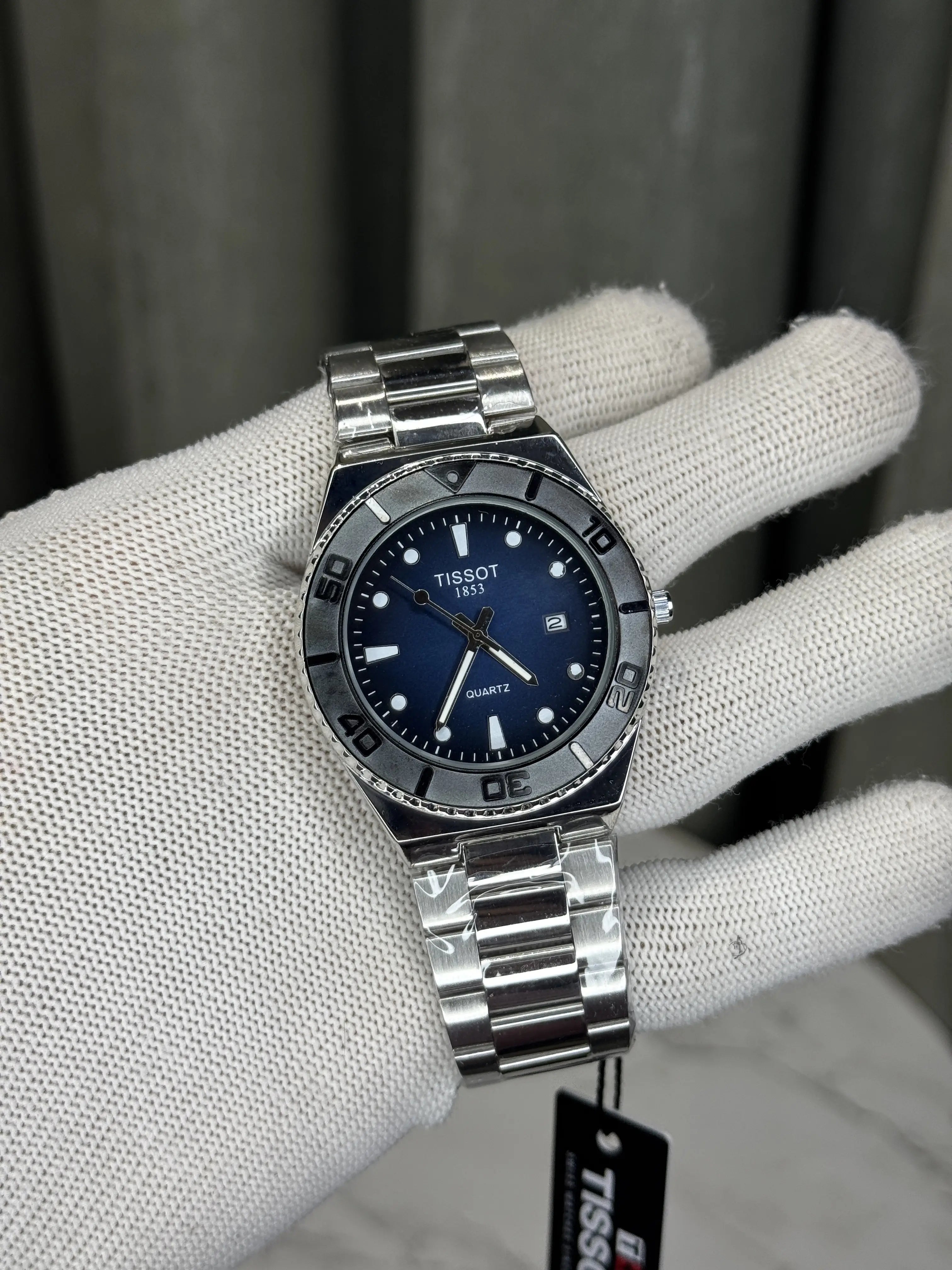 Tisso t Silver Blue Seastar Premium Watch