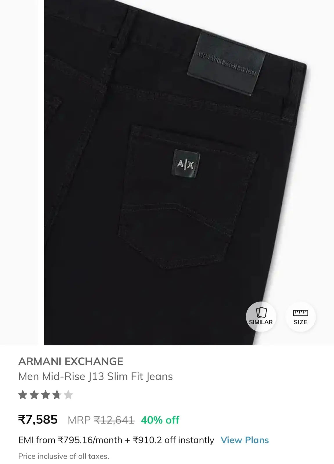 Arman i Exchange Black Imported Denim Main image