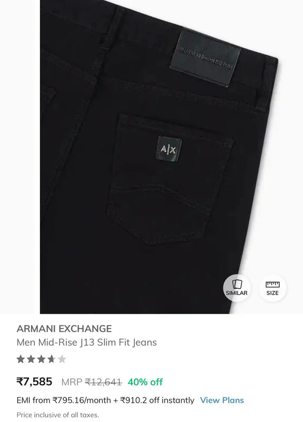 Arman i Exchange Black Imported Denim