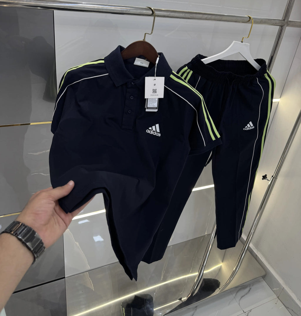 Adida s Navy Blue Logo Work Premium Tracksuit