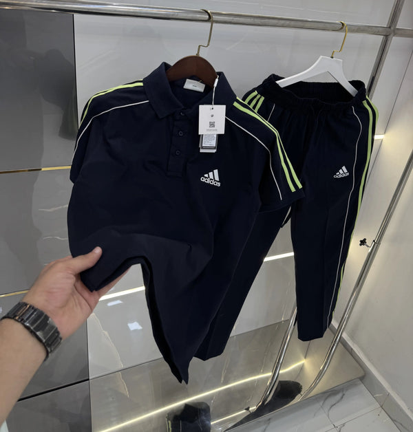 Adida s Navy Blue Logo Work Premium Tracksuit