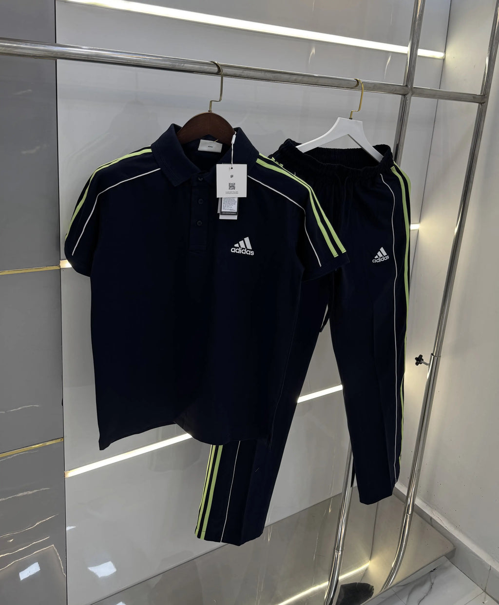 Adida s Navy Blue Logo Work Premium Tracksuit