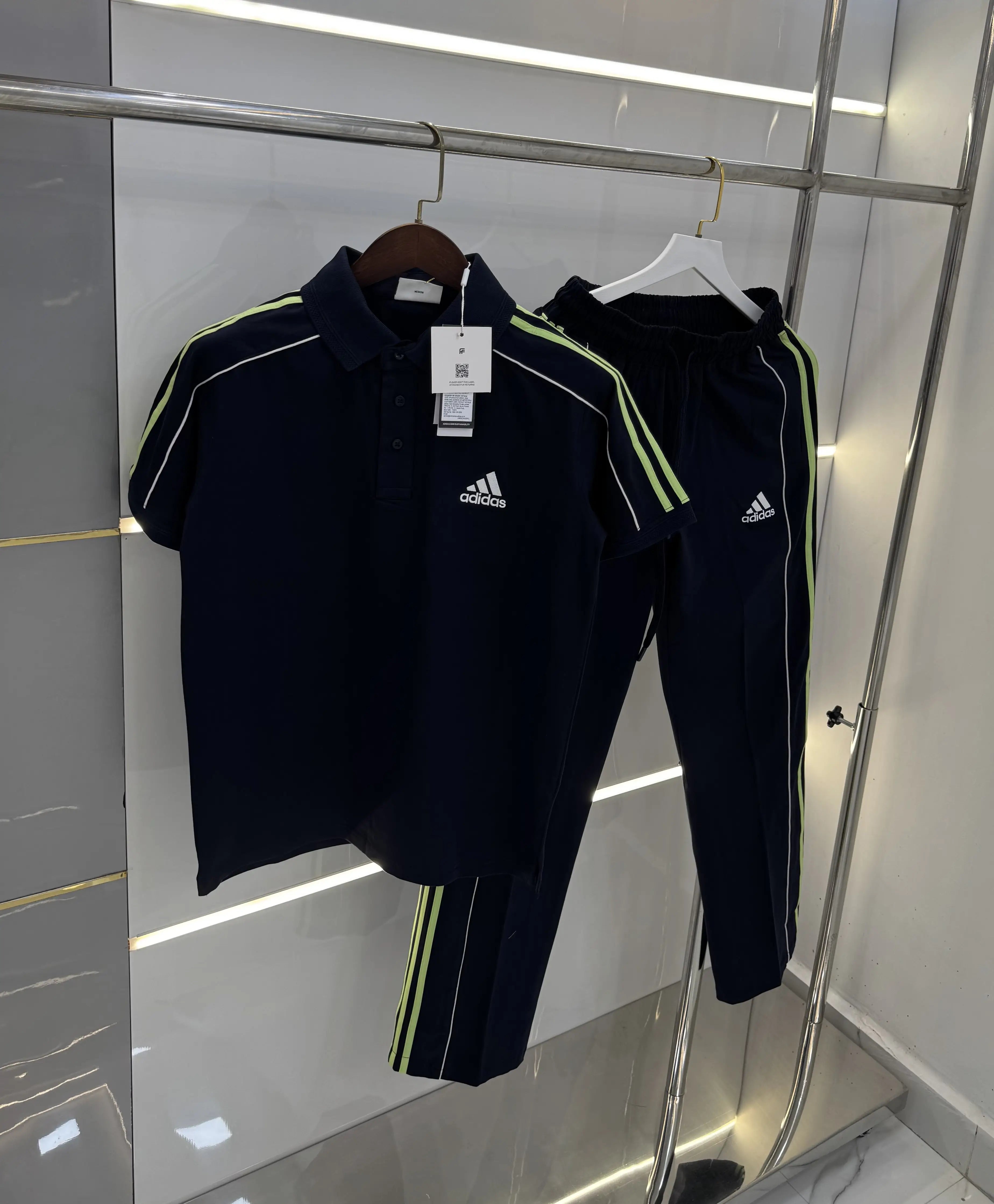 Adida s Navy Blue Logo Work Premium Tracksuit