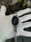 Calvin Klei n Oval Silver Black Premium Watch