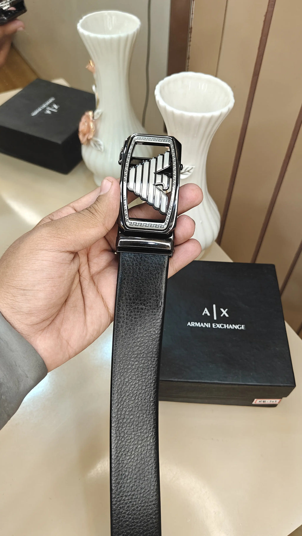 AX @RMAnI EXCHANGE PREMIUM QUALITY AUTO LOCK BELT WITH OG BOX AX-114