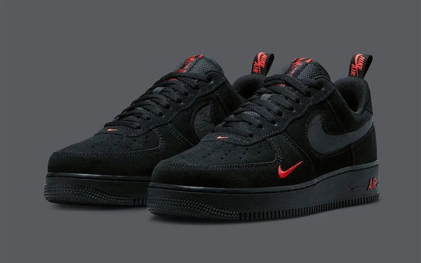 Nike_Airforce 1 Low Multi Swoosh Black Crimson Mens Shoes