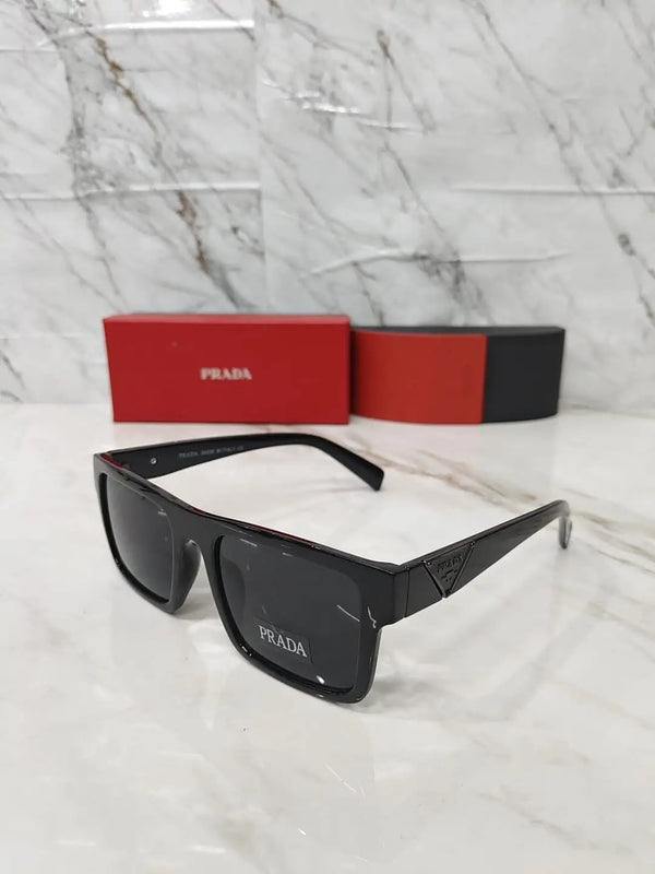 PRADA 2318 METAL LOGO ALL BLACK