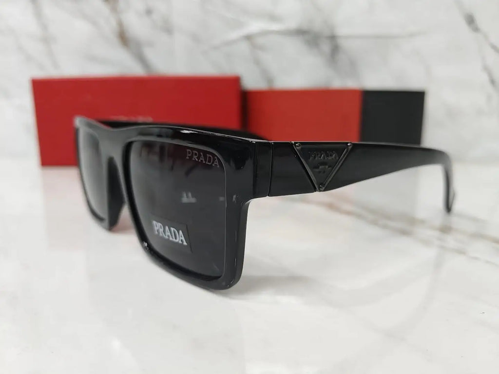 PRADA 2318 METAL LOGO ALL BLACK