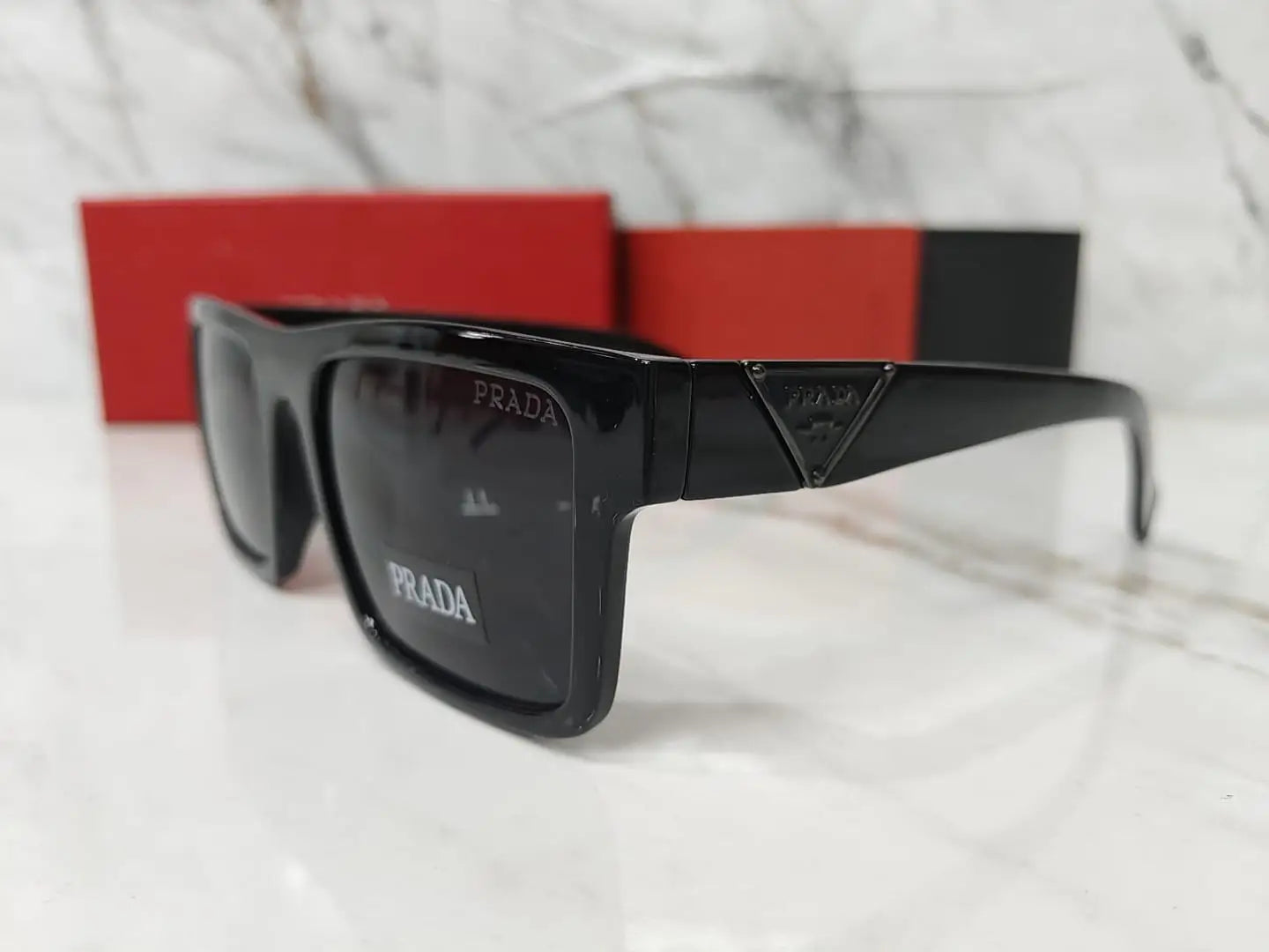 PRADA 2318 METAL LOGO ALL BLACK