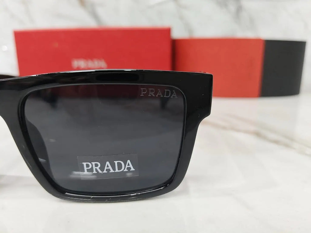 PRADA 2318 METAL LOGO ALL BLACK