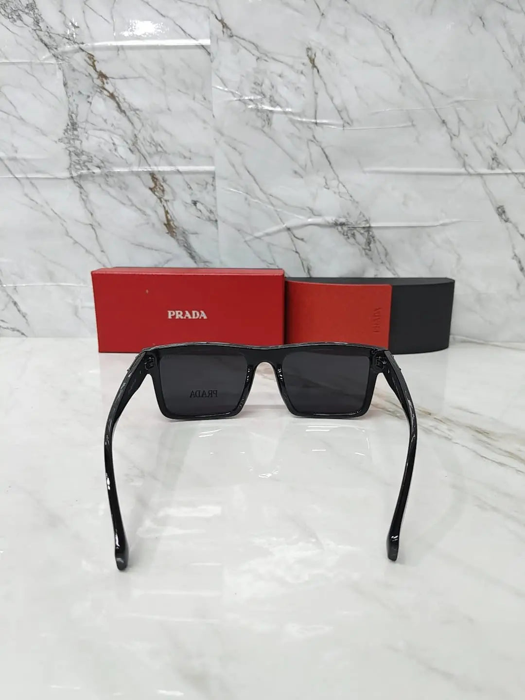 PRADA 2318 METAL LOGO ALL BLACK