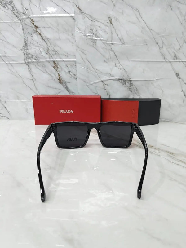 PRADA 2318 METAL LOGO ALL BLACK