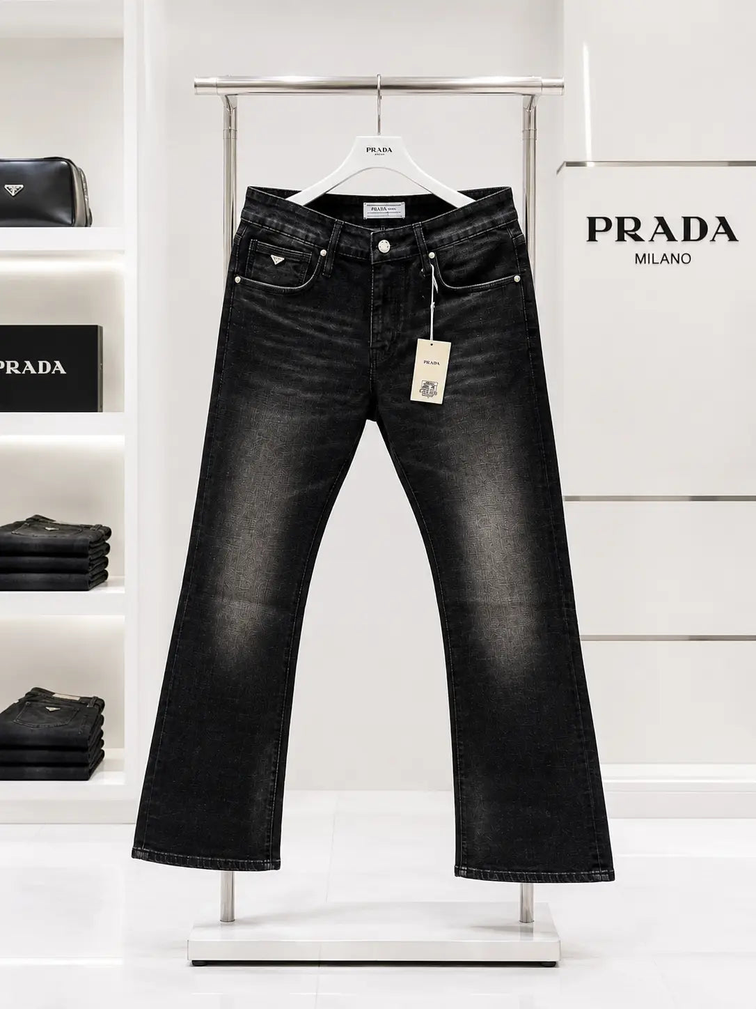 Prad a Milano Carbon Shade Imported Denim Main image