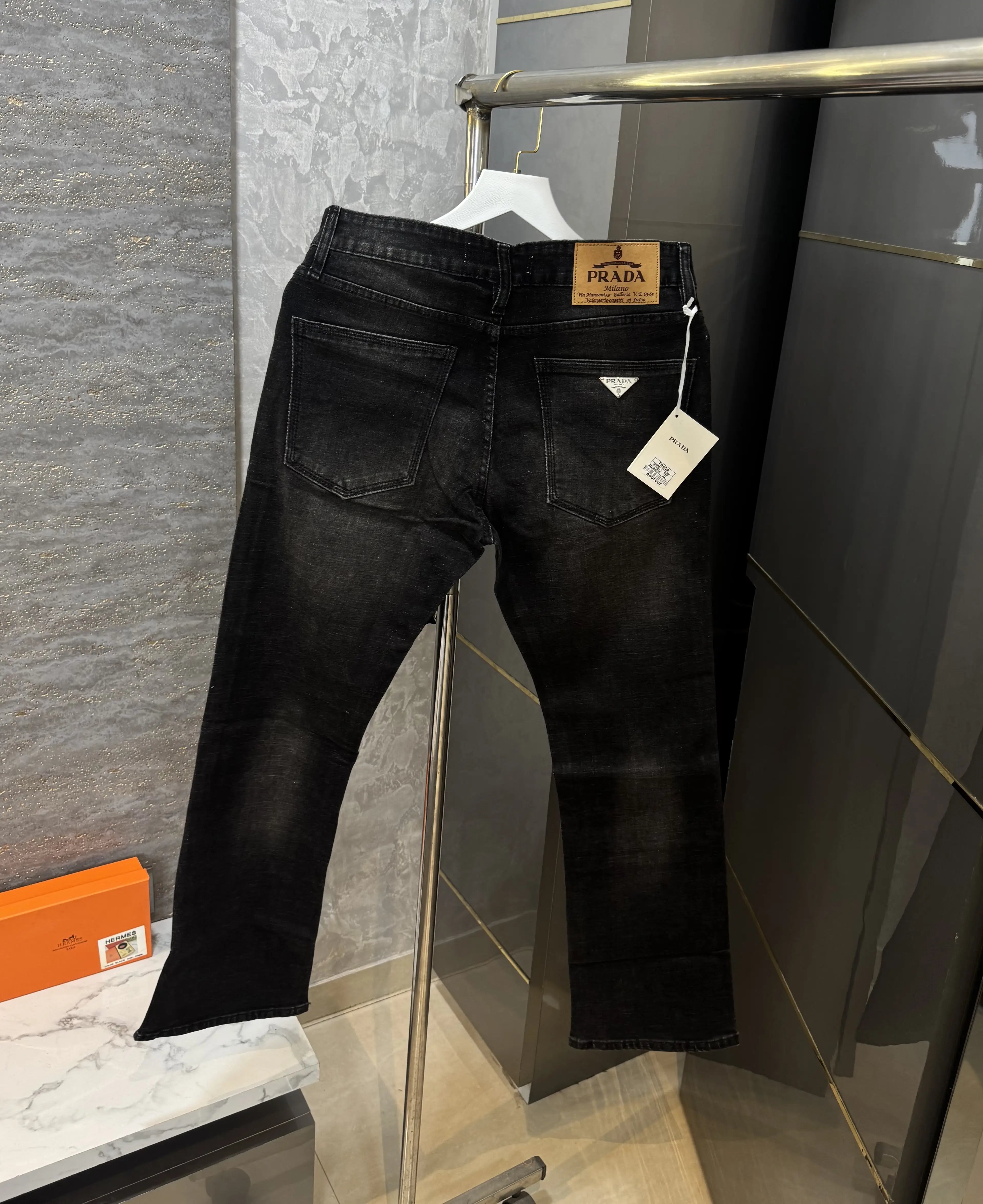 Prad a Milano Carbon Shade Imported Denim