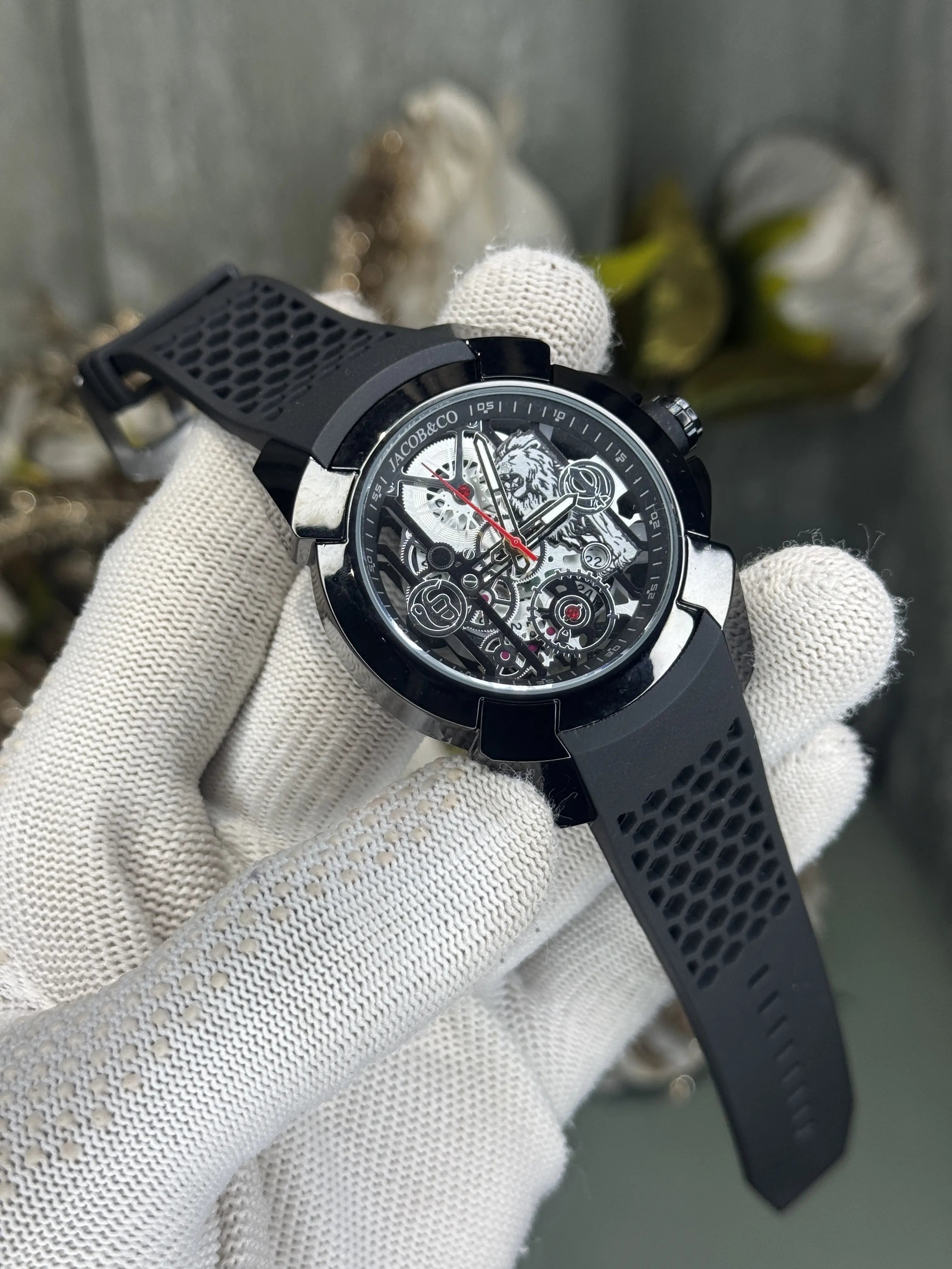 Jacob&Co. Sher E Punjab All Black Premium Quartz Watch