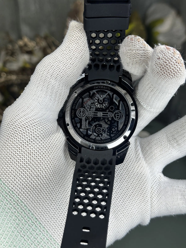 Jacob&Co. Sher E Punjab All Black Premium Quartz Watch