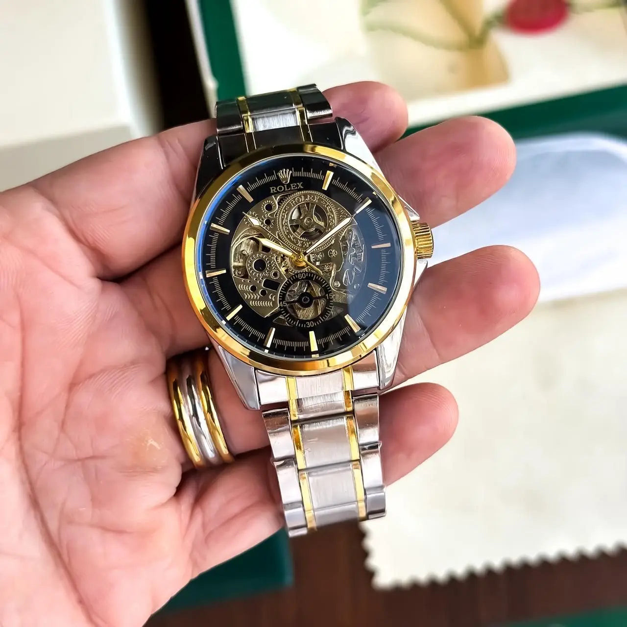 ROLEX_AUTO_GOLD-TT-BLACK Main image