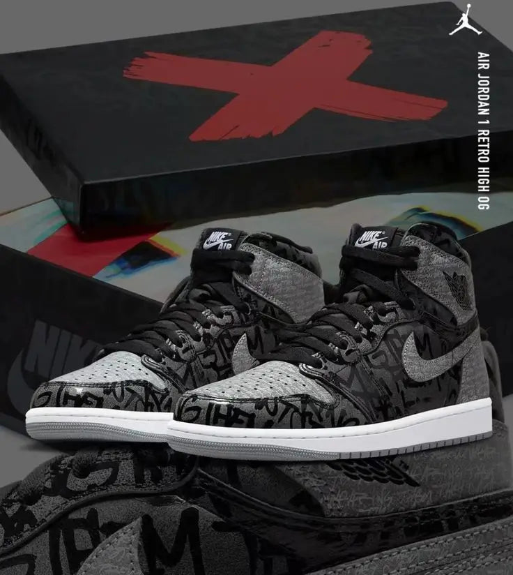 Nik e Jordan Retro 1 High OG Rebellionaire Semi Ua