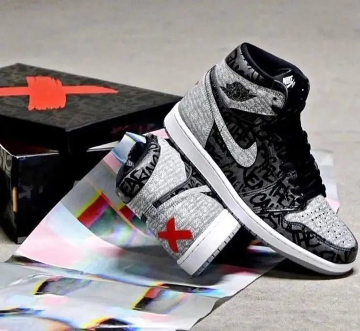 Nik e Jordan Retro 1 High OG Rebellionaire Semi Ua