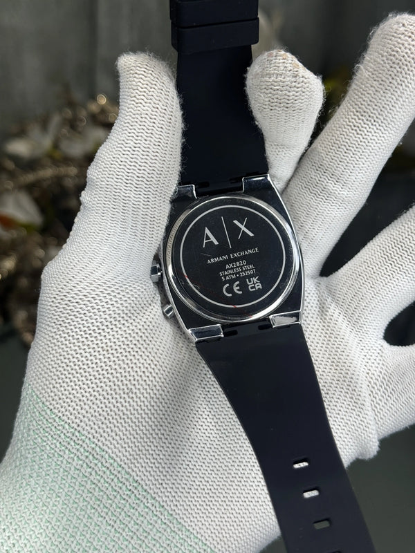 Arman i Exchange Oliver Silver Black Chronograph Premium Watch