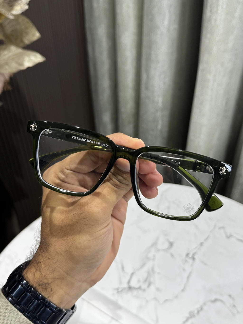 Chrome Hearts All Green Premium Glasses 8234