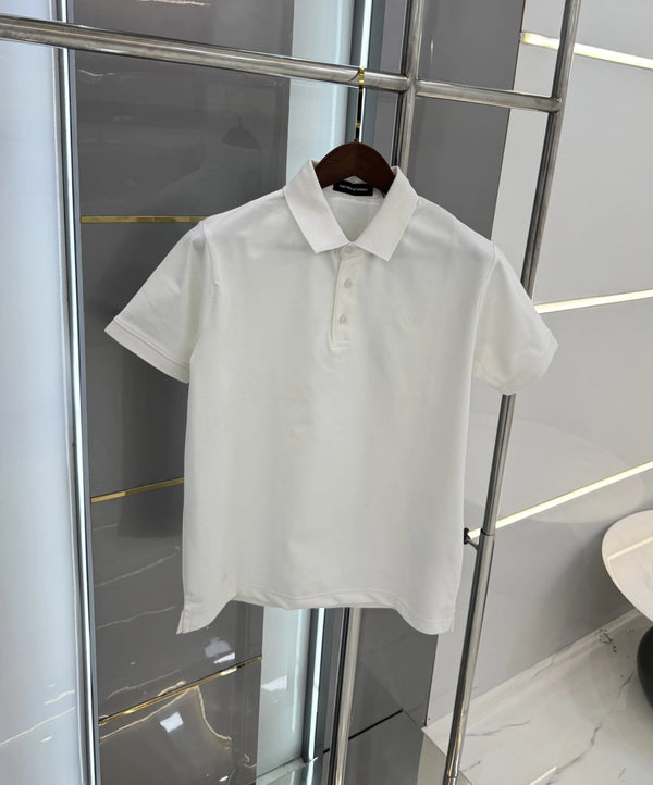 Emporio Arman i White Logo Work Premium Polo T-shirt