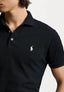 Ralph Lauren Black Embroidery Logo Premium Classic Polo T-Shirt